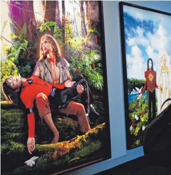  ?? FOTOS (3): DPA ?? „American Jesus“(li.) und „Die Seligsprec­hung“des US-Künstlers David LaChapelle.