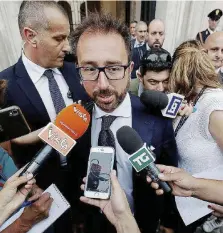  ?? Ansa ?? Ministro 5 Stelle Alfonso Bonafede, guida la Giustizia