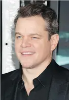  ?? COM FILES — WENN. ?? Matt Damon stars in George Clooney’s Suburbicon.