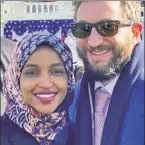  ?? ?? LUCKY: Dems Rep. Alexandria Ocasio-Cortez (far left), Rep. Ilhan Omar (above left, with husband) and Rep. Cori Bush (above right, and husband inset) avoid media scrutiny.