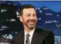  ?? RANDY HOLMES — ABC VIA AP ?? Host Jimmy Kimmel appears during “Jimmy Kimmel Live” in Los Angeles.