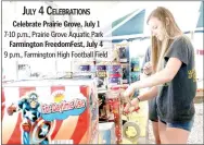  ?? LYNN KUTTER ENTERPRISE-LEADER ?? Elizabeth Griggs, 16, prices fireworks in preparatio­n for the July 4 holiday. This fireworks stand, Fireworks City, is located at 380 W. Main St., in Farmington. Most days the stand will be open 8 a.m. to 10 p.m. It will remain open longer hours on...