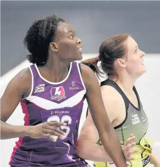  ??  ?? Peace Proscovia in action for Loughborou­gh Lightning against Manchester Thunder.