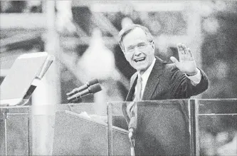  ?? JOSE R. LOPEZ
NYT ?? President George H. W. Bush during his inaugurati­on in January 1989, in Washington. Bush, the 41st president of the United States and the father of the 43rd, died on Friday.