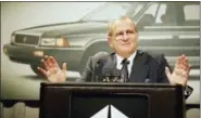  ?? MARIO CABRERA — THE ASSOCIATED PRESS FILE ?? Former Chrysler CEO Iacocca, who became a folk hero for rescuing the company in the ‘80s, has died, former colleagues said Tuesday. He was 94.