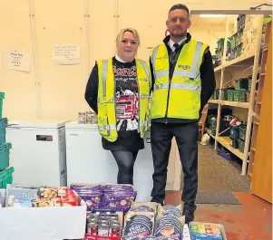  ?? ?? Cracking collection Depot manager April Lees and duty manager Alex Ringrose