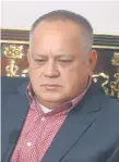  ??  ?? Diosdado Cabello, uno de los jerarcas del chavismo.