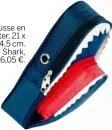  ??  ?? Trousse en polyester, 21 x 9,5 x 4,5 cm. Shark, Viquel, 6,05 €.