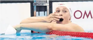  ?? LUCAS OLENIUK TORONTO STAR FILE PHOTO ?? At the 2016 Rio Olympics, 16-year-old swimmer Penny Oleksiak became the first Canadian to win four medals at a single Summer Games and won the country’s first swimming gold since 1992.