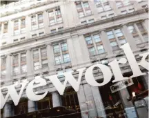 ?? Mark Lennihan/Associated Press ?? WeWork expects to emerge from bankruptcy by the end of May, the embattled co-working space provider said last week, as the company pointed to lease restructur­ing efforts.