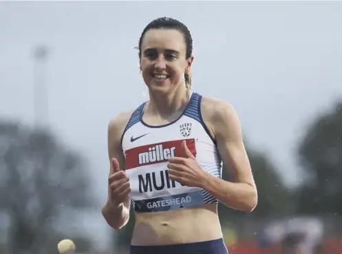 ??  ?? 0 Scottish track star Laura Muir has opted to focus solely on the 1500m at the Tokyo Olympics