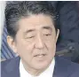  ??  ?? Shinzo Abe