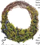  ?? CHELSEA CAVANAUGH/MARTHA STEWART LIVING ?? Snakes add a creepy vibe to a door wreath.