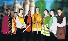  ??  ?? THE LUSTY MEN OF MAY: Victoria Park High School pupils play knights, magicians, jesters and more in the musical ‘Camelot’, on at the Walmer school until tomorrow