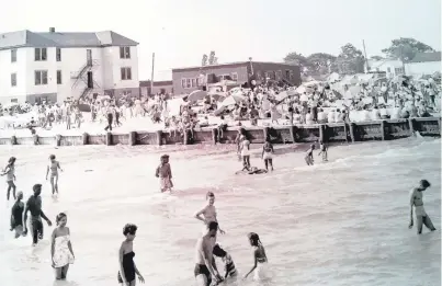  ?? PHOTOS COURTESY OF BAYSHORE MEMORIES ?? Before integratio­n, Bayshore Beach in Hampton served as an African-American resort, segregated from Buckroe.