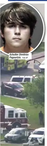  ?? Foto AP ?? Schutter Dimitrios Pagourtzis.