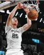  ?? Darren Abate / Associated Press ?? Center Jakob Poeltl re-signed with the Spurs after getting assurances about his future role.