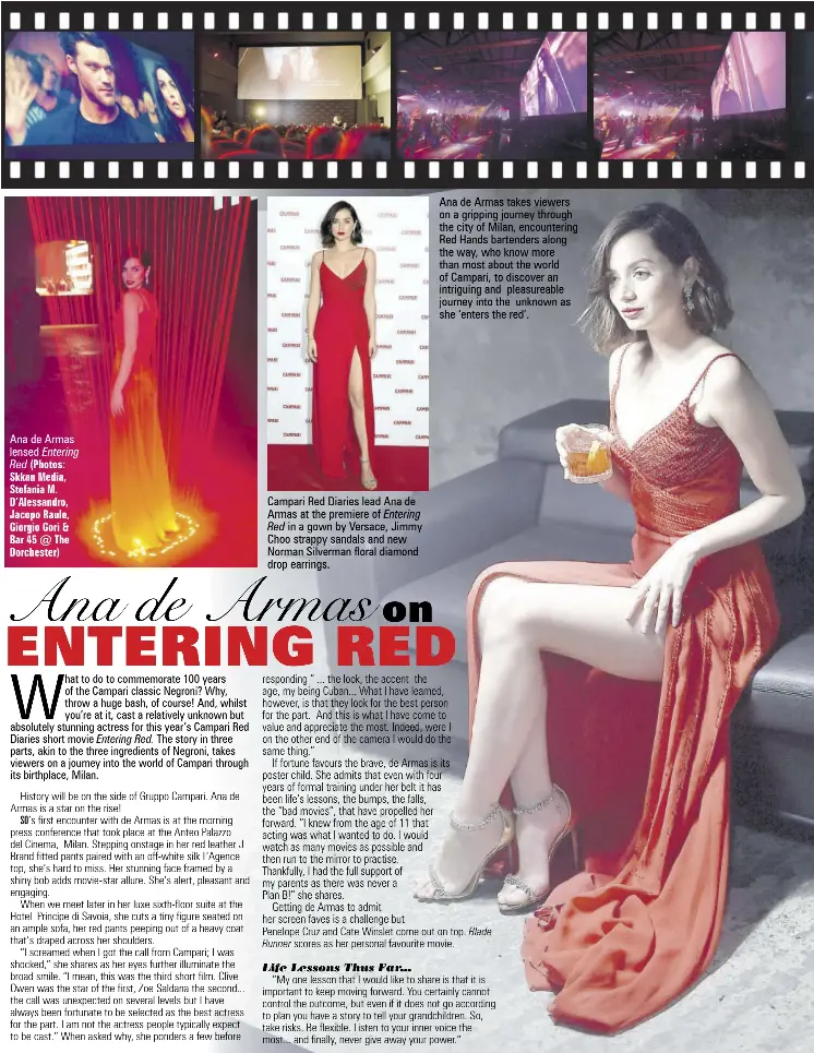 ana de armas red dress movie AnaDeArmas in #EDEN movie 