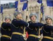  ?? ALEXANDER ZEMLIANICH­ENKO — THE ASSOCIATED PRESS ?? Russian soldiers march during the Nov. 7 parade in Red Square, in Moscow, Russia, Wednesday.