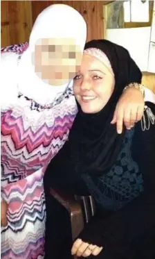  ??  ?? Convert: The bomb plotter wears Islamic clothing