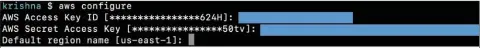  ?? ?? Figure 2: Configurin­g AWS credential­s