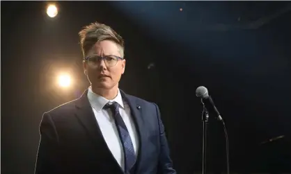 ?? ?? A flair for light-hearted comedy, too … Hannah Gadsby in Body of Work. Photograph: Supplied