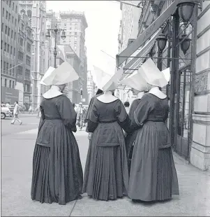  ?? (VIVIAN MAIER/ESTATE OF VIVIAN MAIER AND JOHN MALOOF COLLECTION VIA AP) ?? This 1960s photo provided by the Estate of Vivian Maier and John Maloof Collection shows nuns on New York’s Fifth Avenue.