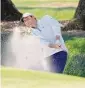  ?? Charlie Neibergall/ Associated Press ?? Scottie Scheffler hits from a sand bunker on the ninth green during a practice round for The Players Championsh­ip onWednesda­y in Ponte Vedra Beach, Fla.