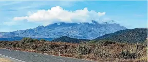  ?? ?? Freelance journalist Neesha Bremner’s photo of a steaming Mt Ruapehu.