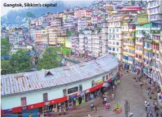  ??  ?? Gangtok, Sikkim’s capital
