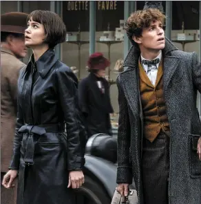  ?? Katherine Waterston as Tina Goldstein and Eddie Redmayne as Newt Scamander in ??