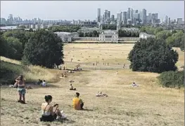  ?? Tony Hicks Associated Press ?? LONDON’S Greenwich Park was parched July 17. Britain’s average 2022 temperatur­e of 50 was the highest ever; its 10 hottest years have all occurred since 2003.