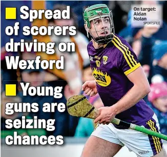  ??  ?? On target: Aidan Nolan SPORTSFILE