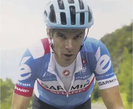  ??  ?? Finlay Pretsell’s movie gives an insightful view of cyclist David Millar in the latter part of his career as he deals with the anguish of his exclusion from the Tour de France and the realisatio­n that his competitiv­e ability is declining.