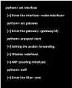  ??  ?? Figure 2: Penetratio­n testing using ARP spoofing in PytheM