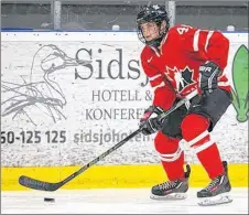  ?? HOCKEY CANADA ?? Blayre Turnbull, from Stellarton, was named to Canada’s women’s Olympics hockey team.