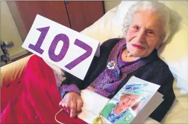  ??  ?? Leonora Graves celebrated her 107th birthday last week