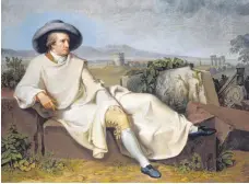  ??  ?? Das wohl bekanntest­e Bild von Frankfurts berühmtest­em Sohn: „Goethe in der römischen Campagna“aus dem Jahr 1787.