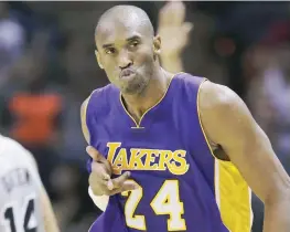  ??  ?? Kobe Bryant, 37 anni: potrebbe essere la sua ultima stagione ai Lakers