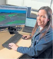  ??  ?? Top: Lisa Hamilton is a plumbing and heating modern apprentice working for FES. Above left: Gordon MacDougall from Skills Developmen­t Scotland with two apprentice­s. Above right: Kara McHugh is a civil engineerin­g graduate apprentice with Atkins Global.