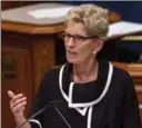  ?? FRANCIS VACHON, THE CANADIAN PRESS ?? Premier Kathleen Wynne is taking another step toward a defamation lawsuit against PC Leader Patrick Brown.