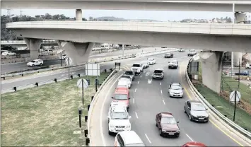  ?? PHOTO: ZANELE ZULU ?? Part of the completed N2/Umgeni Road interchang­e in KwaZulu-Natal is now open to traffic. The project has been beset by contractua­l and labour problems and security issues on site. The total cost of the project was revised upwards to R512 million....