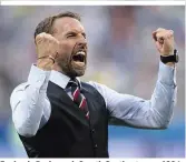  ??  ?? Englands Pechvogel: Gareth Southgate war 1996 der Vater des Elfer-Fluchs, der 2018 endete