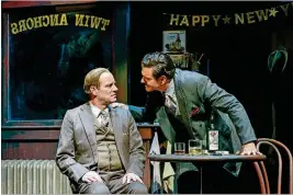  ?? PHOTO BY ALICIA DONELAN ?? Tom Wahl (left) portrays William Inge and Nicholas Richberg is Tennessee Williams in Terry Teachout’s new play, “Billy and Me,” at Palm Beach Dramaworks in West Palm Beach.