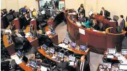  ?? ARCHIVO ?? Plenaria del Senado en su labor legislativ­a.