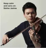  ?? ?? Keep calm and carry on: Stefan Jackiw