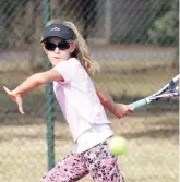  ?? ?? Kallista Krog (u/12) in action.