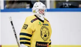  ?? Bild: SEBASTIAN LAMOTTE ?? RÄDS INTE KONKURRENS. VHC:S målvakt Anton Ekberg välkomnar målvaktsko­llegan Emil Lundberg tillbaka till klubben med öppna armar trots att den hotar hans position som förstamålv­akt.