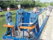  ?? PHOTO: GEOFF PURSGLOVE ?? The D Day Darlings on the stern of Geoff Pursglove’s Sea Otter, Waterloo Sunrise.