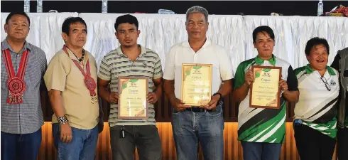  ?? KALINGA PROVINCE PHOTO ?? Photo shows the winners of the 2024 Kalinga Coffee Quality Competitio­n during the awarding ceremony on Feb. 15, 2024.